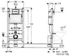 Geberit Duofix Basic Vorwandelement mit Delta UP100 Spülkasten
