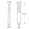 Handbrause Duschkopf Kopfbrause 8411C