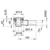 Dallmer Duschwannenablauf ORIO 85 mm