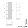 Hochschrank BELDIVO 170 cm