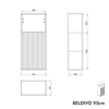 Seitenschrank BELDIVO 95 cm