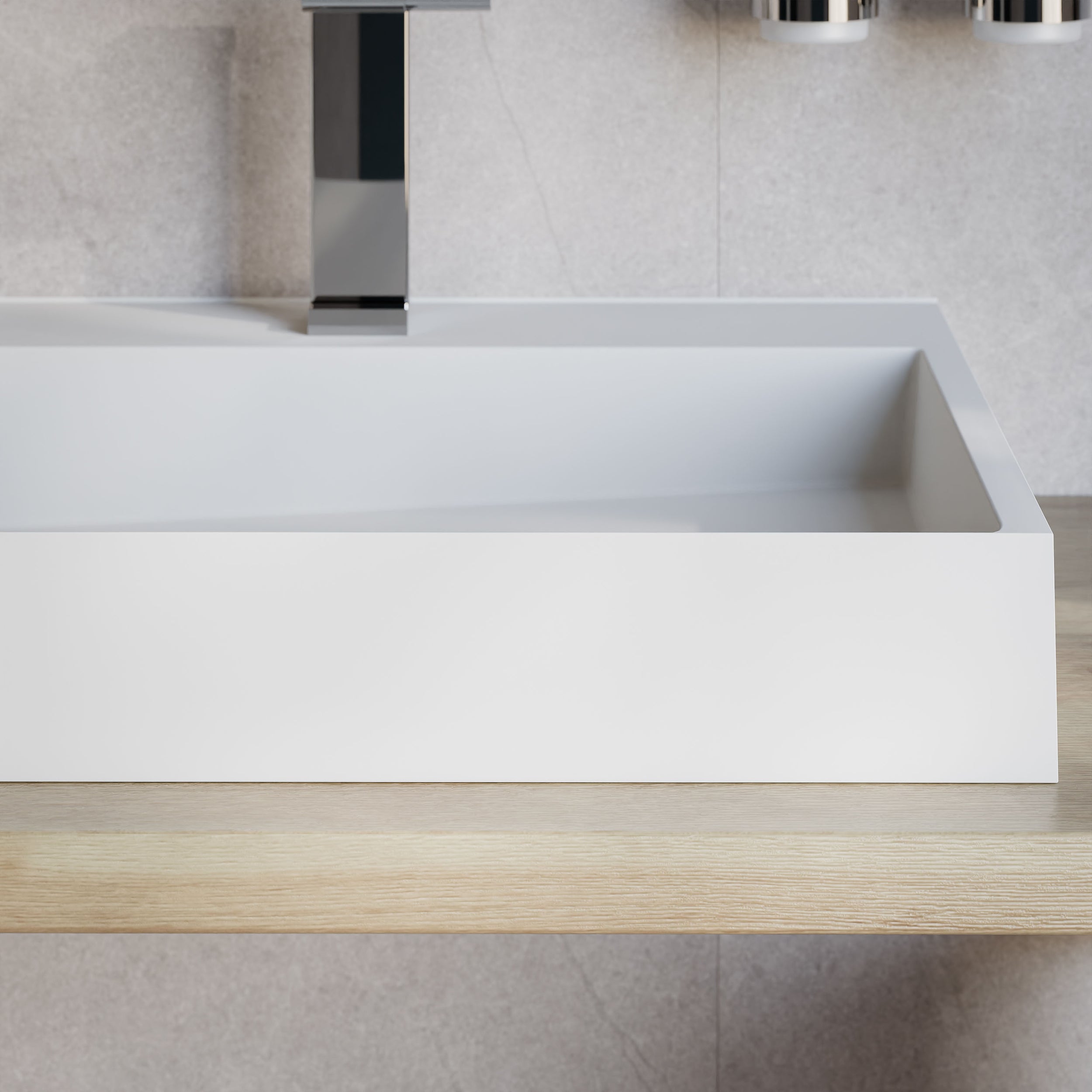 Wandwaschbecken Aufsatzwaschbecken BS6001 Gussmarmor