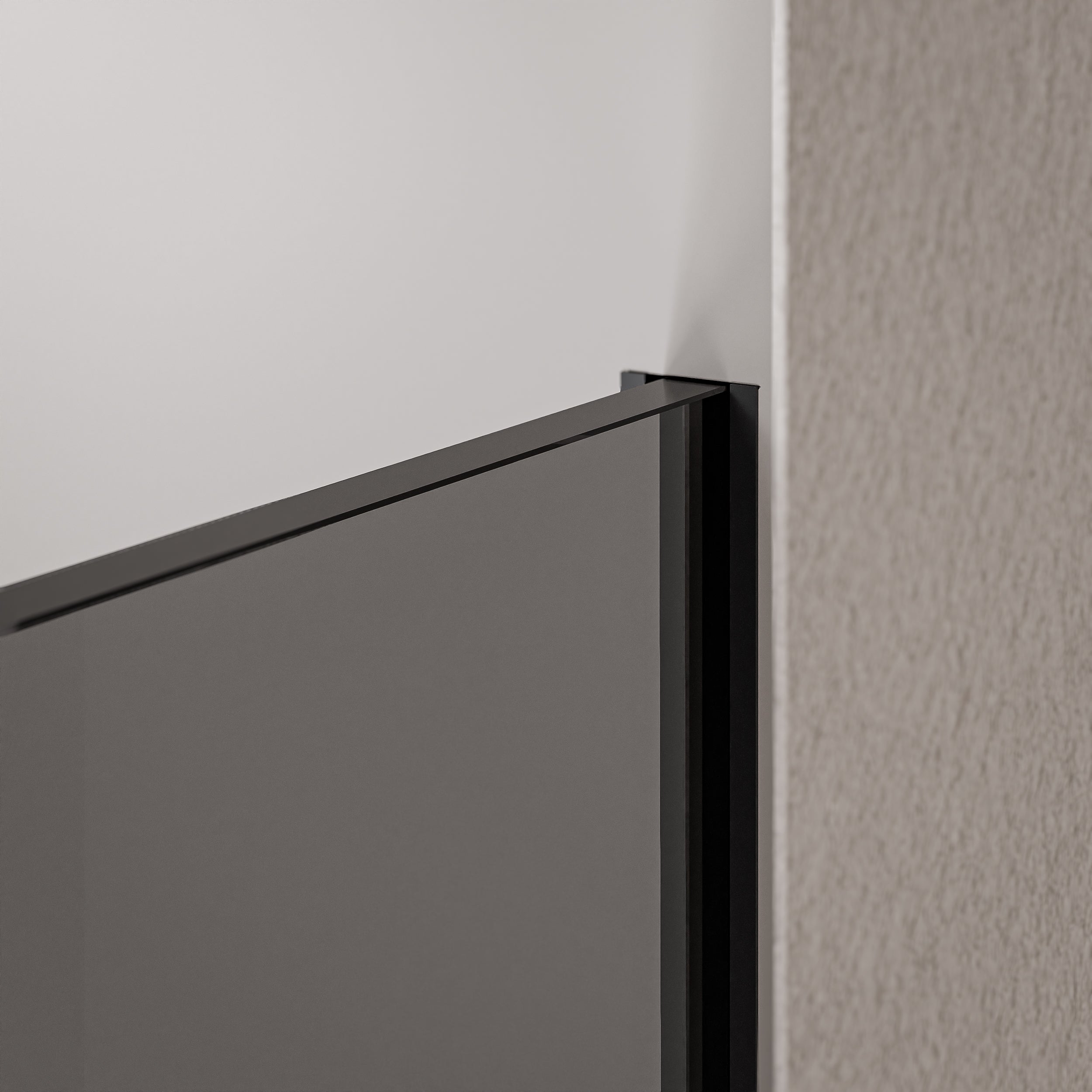 Duschabtrennung Walk-In Dusche 10 mm Nano Graues Glas EX102