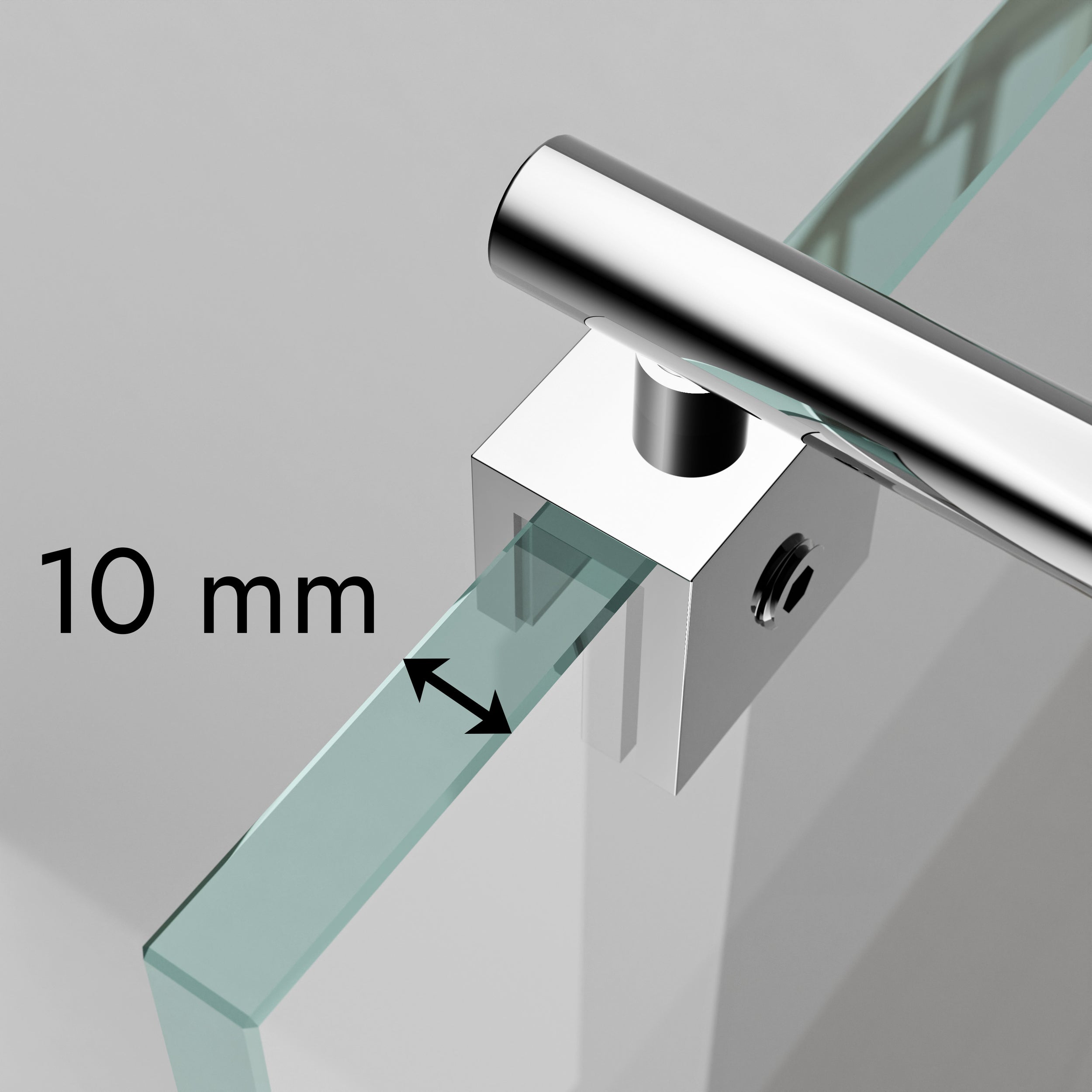 Duschabtrennung Walk-In Nano Echtglas EX101