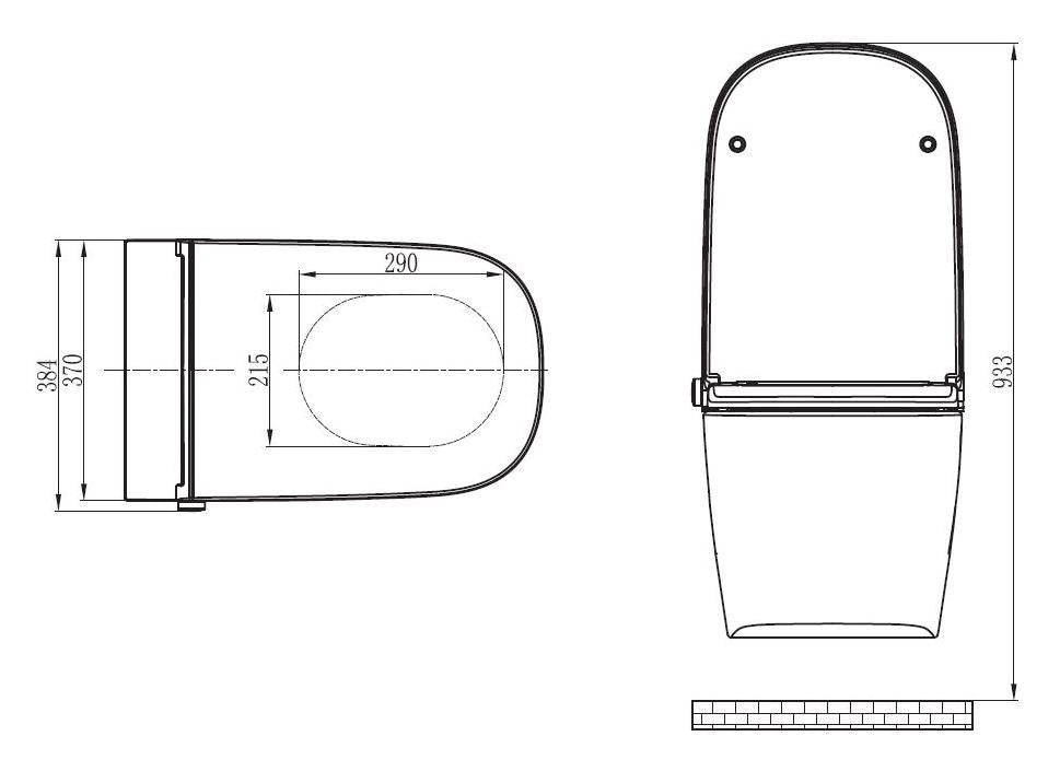 Dusch-WC Komplettset PRO+1104 mit Geberit Duofix Vorwandelement