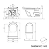 WC-Komplettpaket 36: DUSCH-WC Basic 1102