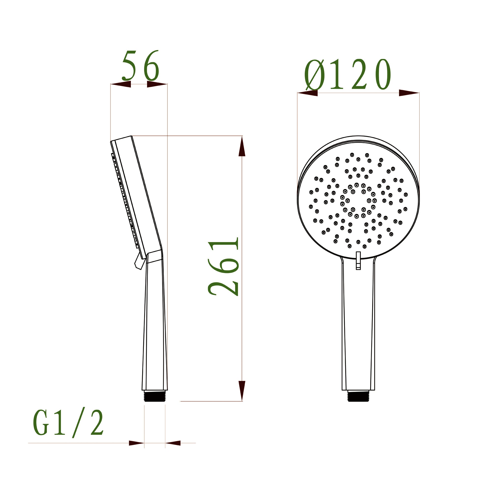 Handbrause Duschbrause 9015C-12