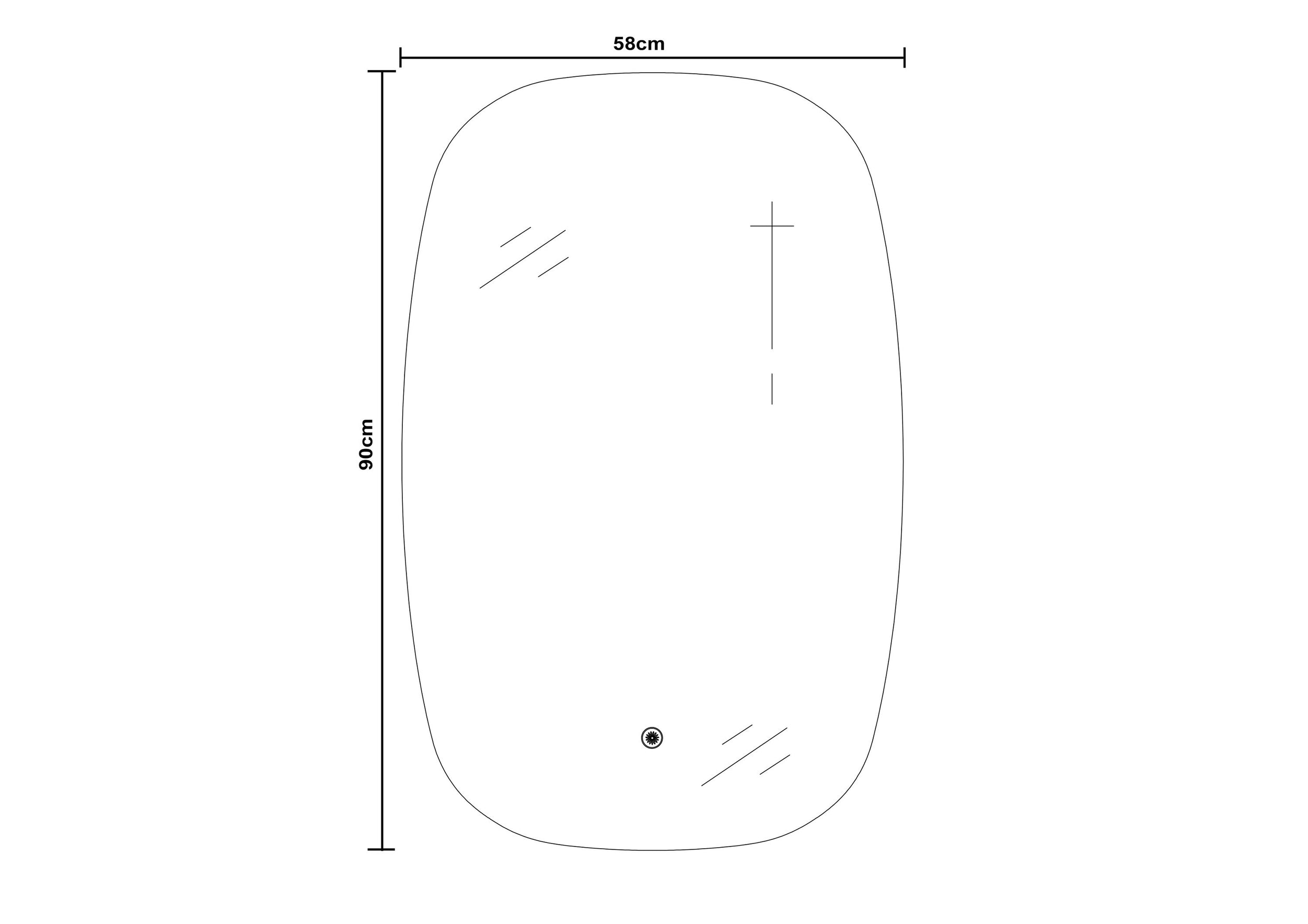 LED Lichtspiegel Badspiegel INALCO oval