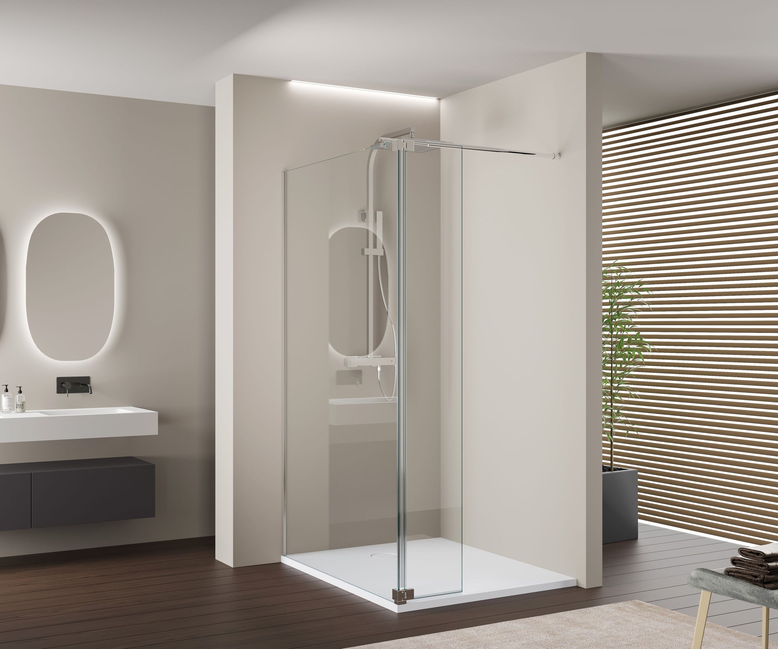 Duschabtrennung Walk-In-Dusche Nano NT109