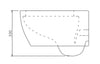 WC-Komplettpaket 23: WC NT2038 Weiß