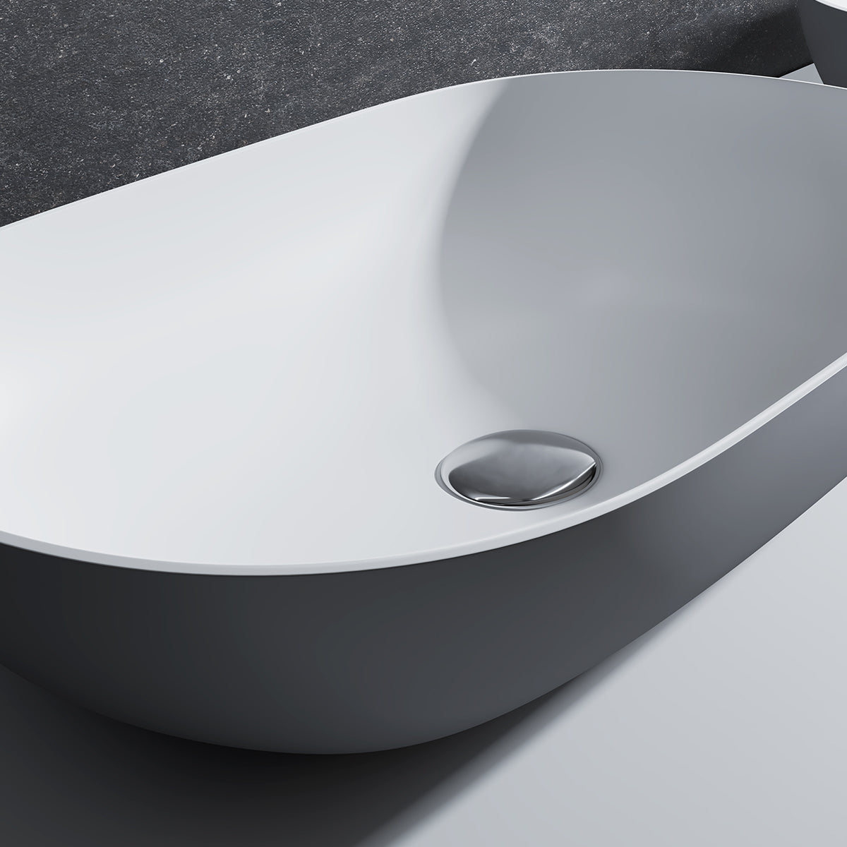 Ovales Aufsatzwaschbecken O-540