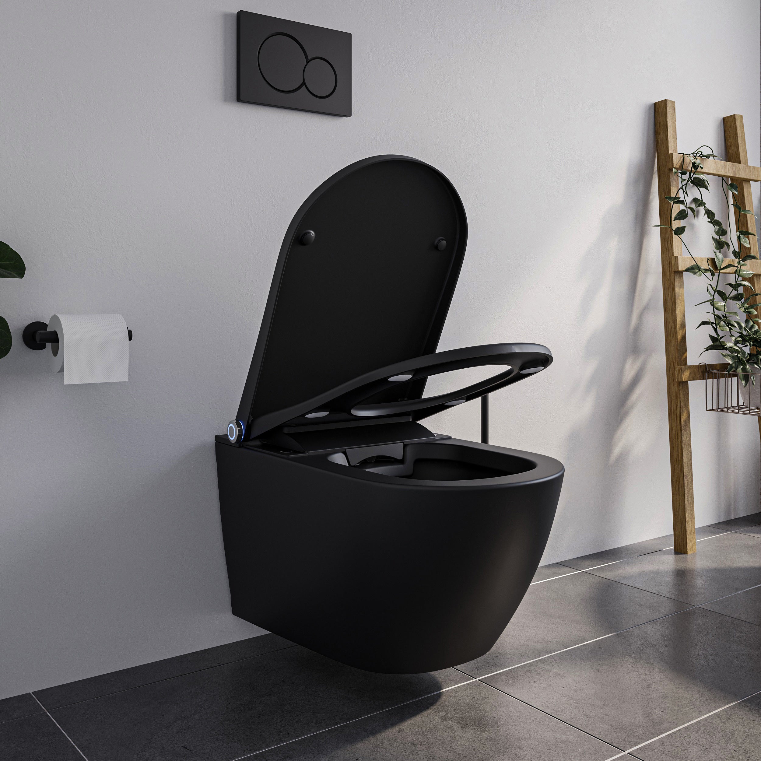 DUSCH-WC PREMIUM 1102 Schwarz matt