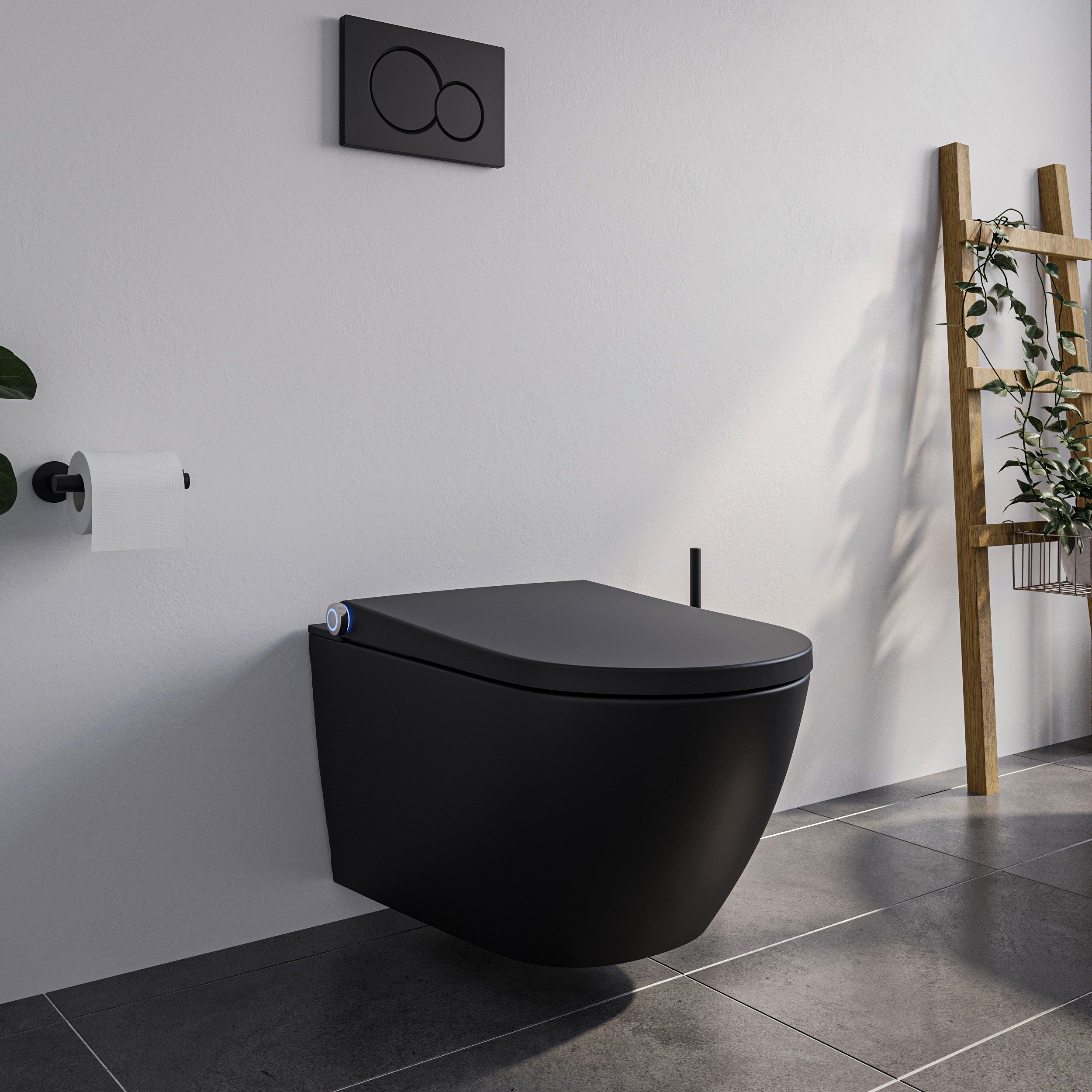 DUSCH-WC PREMIUM 1102 Schwarz matt