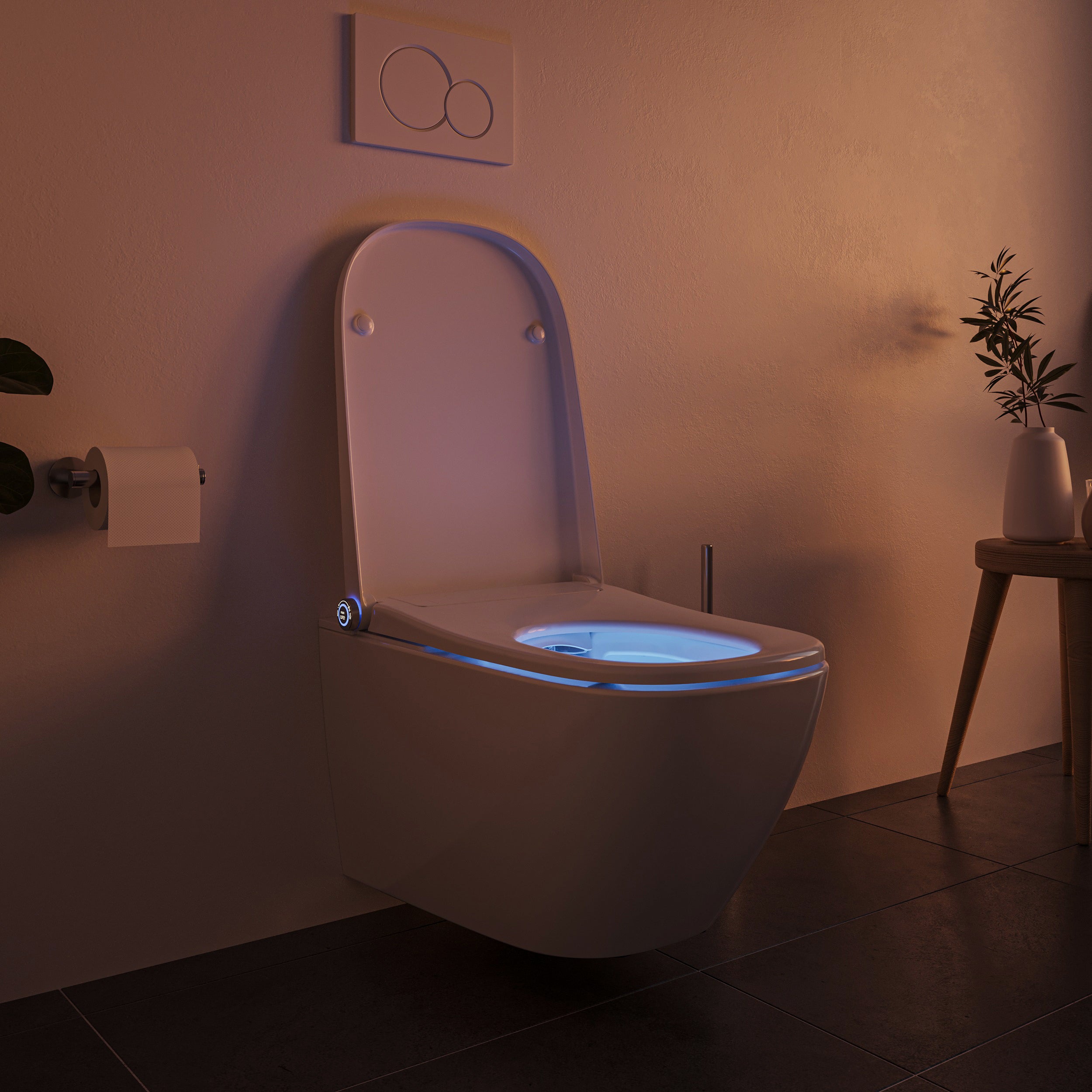 Dusch-WC Komplettset PRO+1104 mit Geberit Duofix Vorwandelement