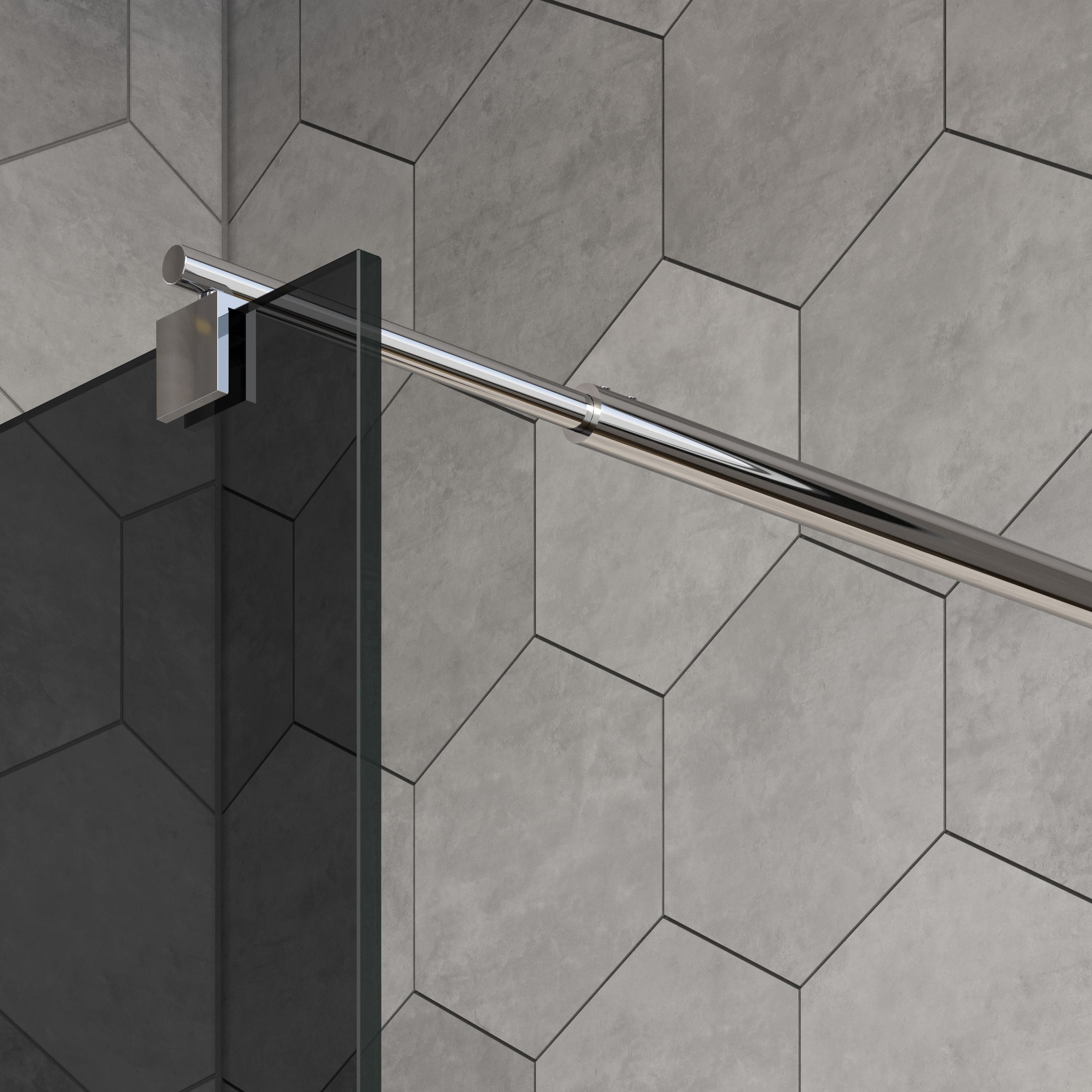 Duschabtrennung Walk-In Nano Echtglas EX101