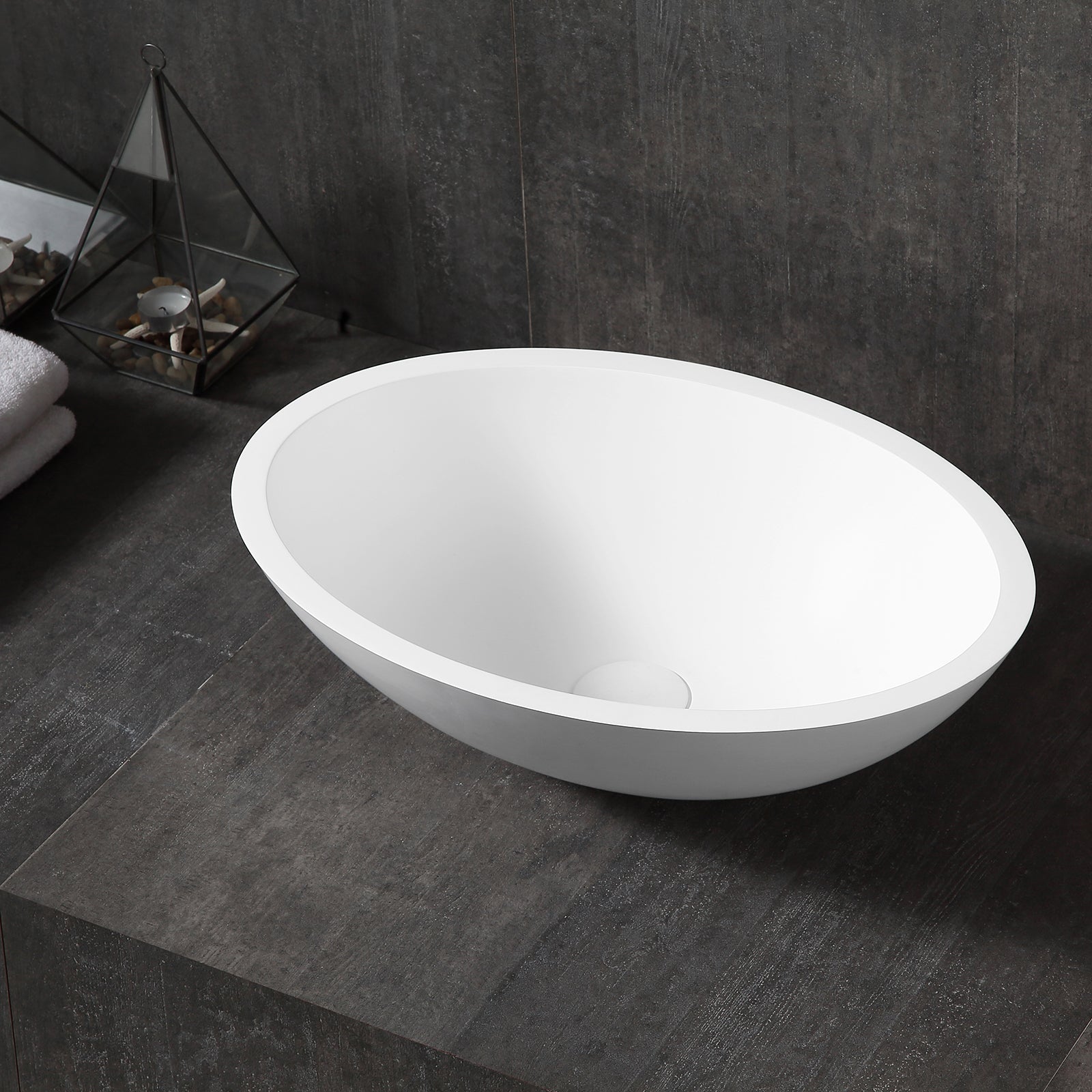 Ovales Aufsatzwaschbecken TW2106