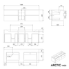 Waschtischunterschrank ARCTIC 1400
