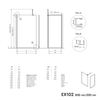 Duschabtrennung Walk-In 10 mm Nano Klarglas EX102