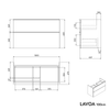 Waschtischunterschrank LAVOA 100 cm