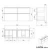 Badmöbel Unterschrank LAVOA 120 cm