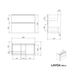 Waschtischunterschrank LAVOA 80 cm