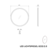 LED Lichtspiegel 8232 - 2.0 rund