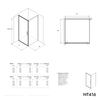 Duschkabine Eckdusche EX416