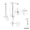 Duschsäule NT6705 - Thermostat
