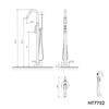 Standarmatur freistehende Wannenarmatur NT7752