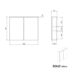 Spiegelschrank SOLO 100 cm
