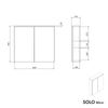 Spiegelschrank SOLO 80 cm