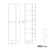 Badmöbel Set VIREO 80 cm mit Waschbecken