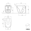 Stand WC VIREO Weiß