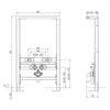 Wand-Bidet Vorwandelement G30013A