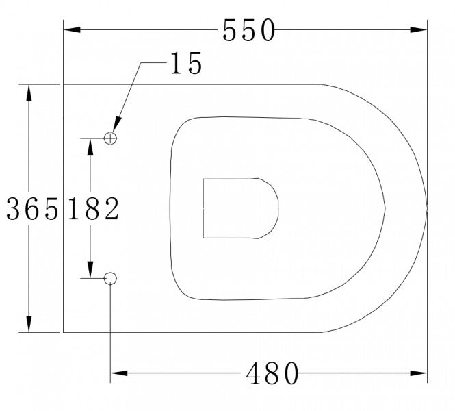 WC-Komplettpaket 45: WC B-8030R Schwarz