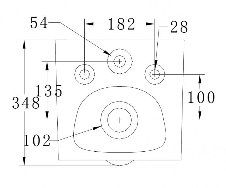 WC-Komplettpaket 45: WC B-8030R Schwarz