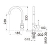 Waschtischarmatur 1434C-33