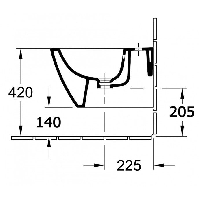 Wand-Hänge-Bidet BH101
