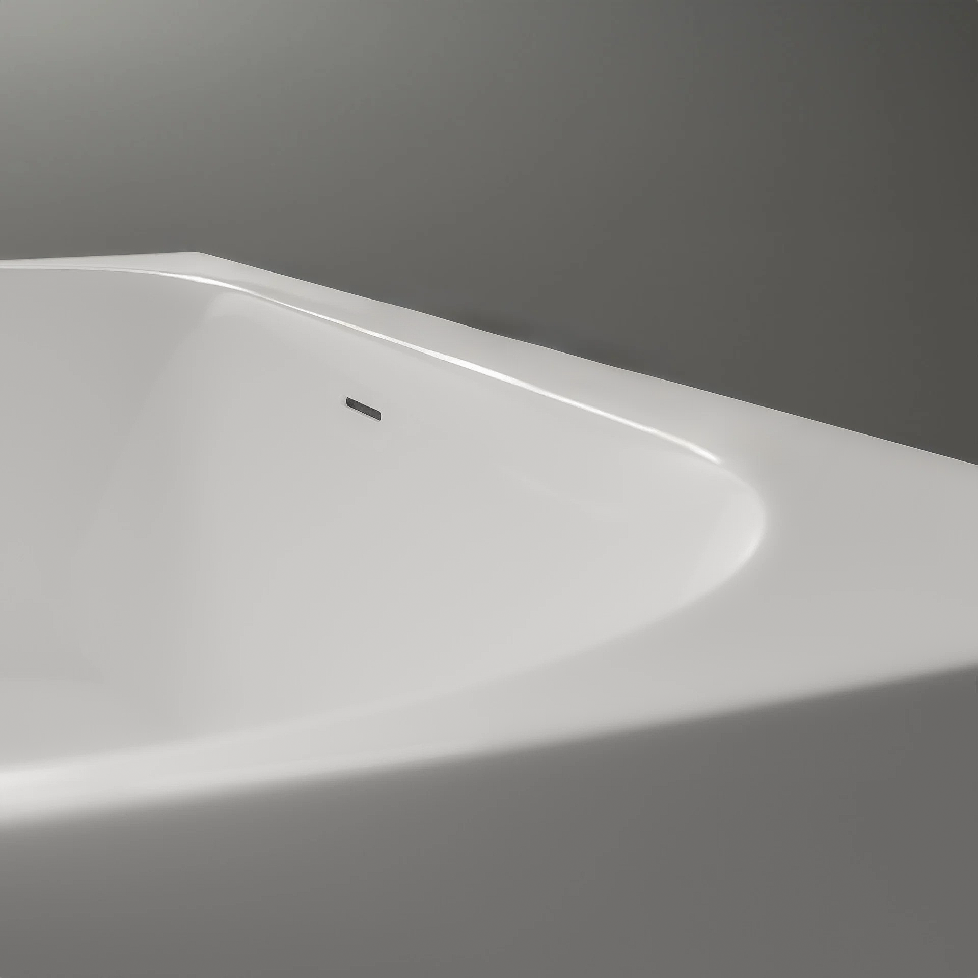 Halb freistehende Raumsparbadewanne NORA