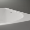 Halb freistehende Raumsparbadewanne NORA