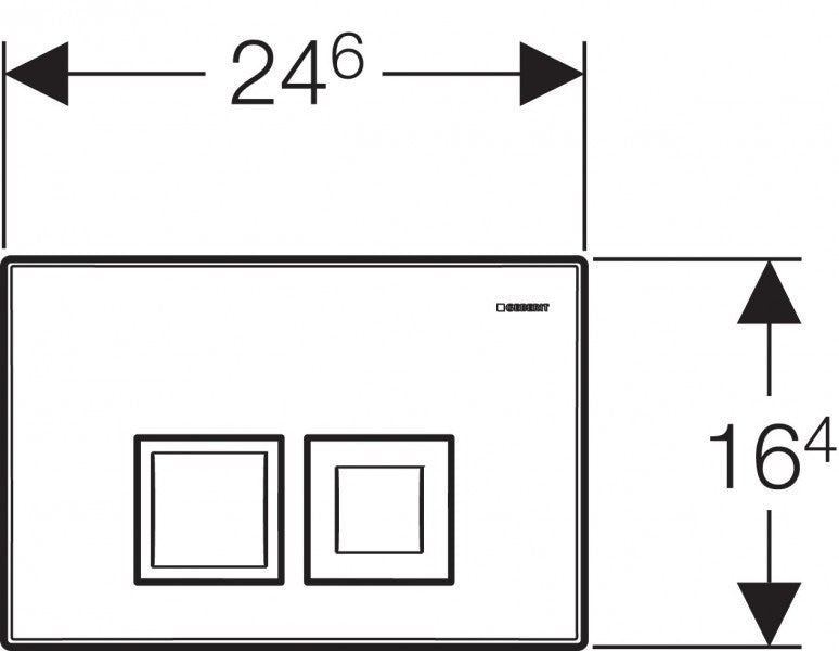 Geberit Duofix Basic Vorwandelement mit Delta UP100 Spülkasten